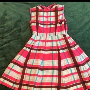Kate Spade Size 8 Felix Dress Plaid Fit & Flare NWT